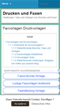 Mobile Screenshot of faxvorlagen-druckvorlagen.de